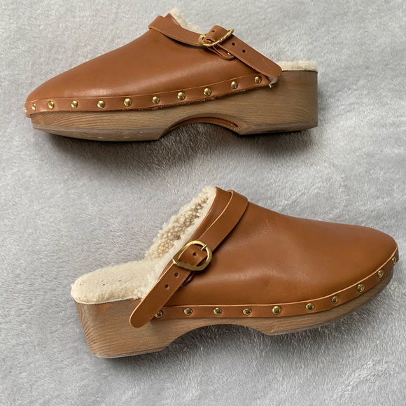 Ancient Greek Sandals shearling clog - Picture 3 of 6